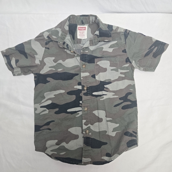Boys WRANGLER Short Sleeve Button down Shirt Size XS 4/5 - Picture 1 of 7